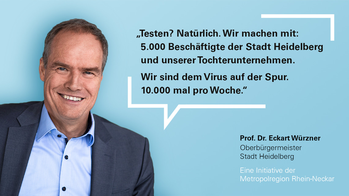 Oberbürgermeister Prof. Dr. Würzner für Corona-Tests | © MRN GmbH