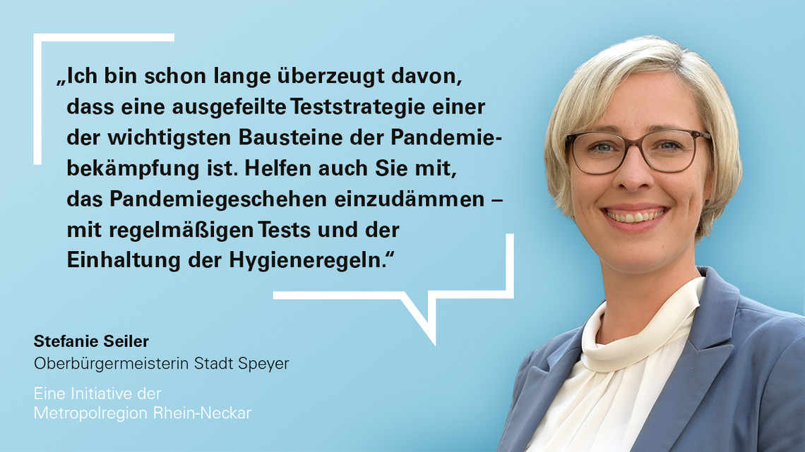 Oberbürgermeisterin Seiler für Corona-Tests | © MRN GmbH