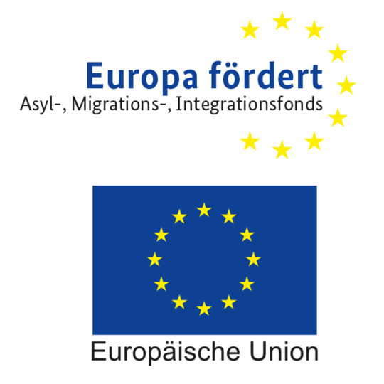 Logo "EU Asyl-, Migrations- und Integrationsfonds" | © EU