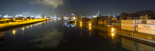 Mannheimer Hafen bei Nacht | © Rhein-Neckar