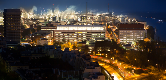 BASF bei Nacht | © Rhein-Neckar