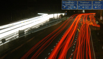 Autobahn 656 bei Nacht | © Rhein-Neckar Autobahn 656 bei Nacht | © Rhein-Neckar