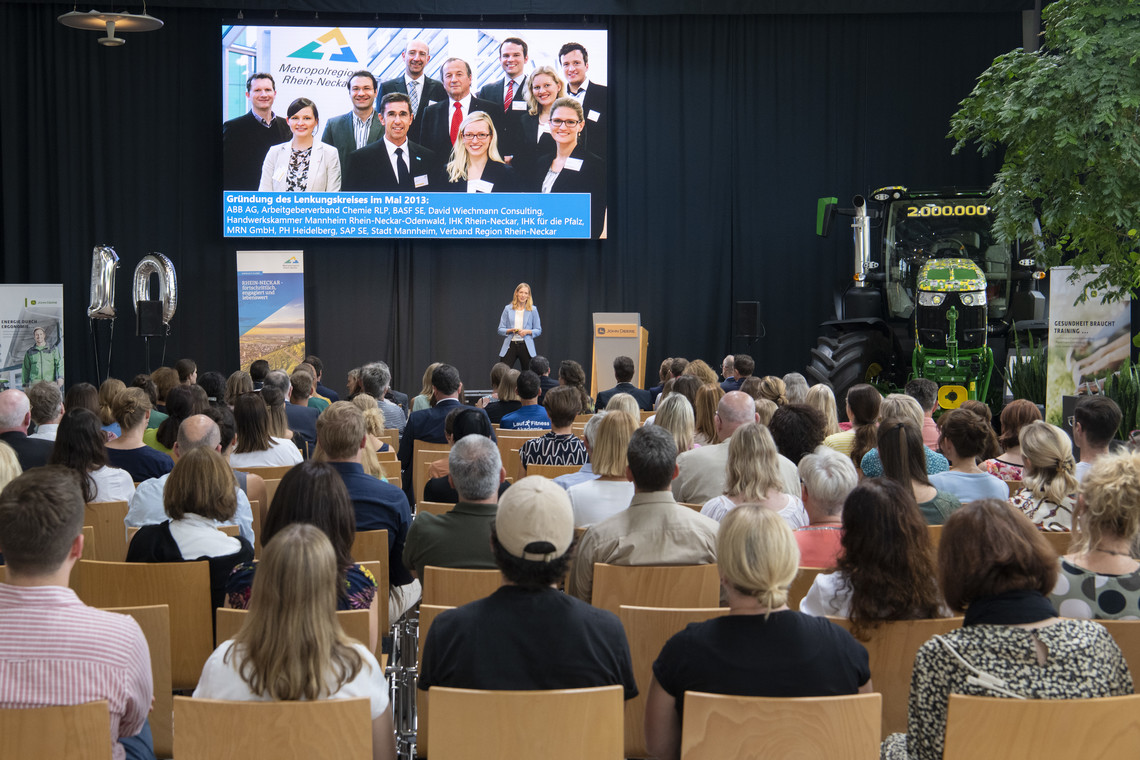 Präsentation Rückblick auf 10 Jahre Netzwerk BGM Rhein-Neckar | © MRN GmbH/Schwerdt