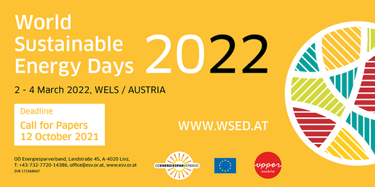 Header der Veranstaltung World Sustainable Energy Days | © Energiesparverband Oberösterreich