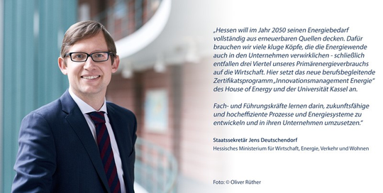 Zitat Staatssekretär Jens Deutschendorf / Hessisches Ministerium für Wirtschaft, Energie, Verkehr und Wohnen | © Oliver Rüther