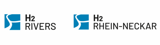 Logo der Projekte H2Rivers_H2Rhein-Neckar | © Metropolregion Rhein-Neckar GmbH