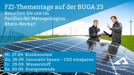 Vorschau FZI-Tage auf der BUGA 23 | © MRN GmbH