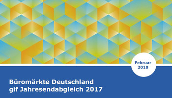 Cover gif-Büromarkterhebung 2017 | © gif e.V. Cover gif-Büromarkterhebung 2017 | © gif e.V.