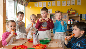 Ernährungspädagogisches Projekt "Abenteuer Essen" | © MRN GmbH Ernährungspädagogisches Projekt "Abenteuer Essen" | © MRN GmbH