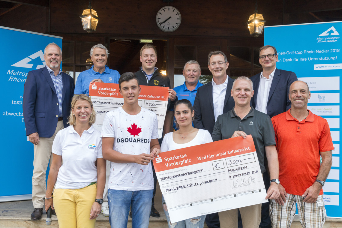 Spendenscheck-Übergabe an gemeinnützige Projekte in der Rhein-Neckar-Region | © ZMRN/Schwerdt