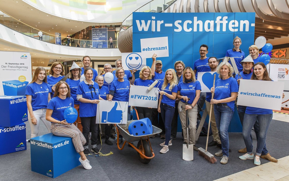 Gemeinnützige Einrichtungen aus Baden, Hessen und Pfalz rufen zur Teilnahme am Freiwilligentag Rhein-Neckar am 15.9. auf. | © MRN GmbH/Bechtel