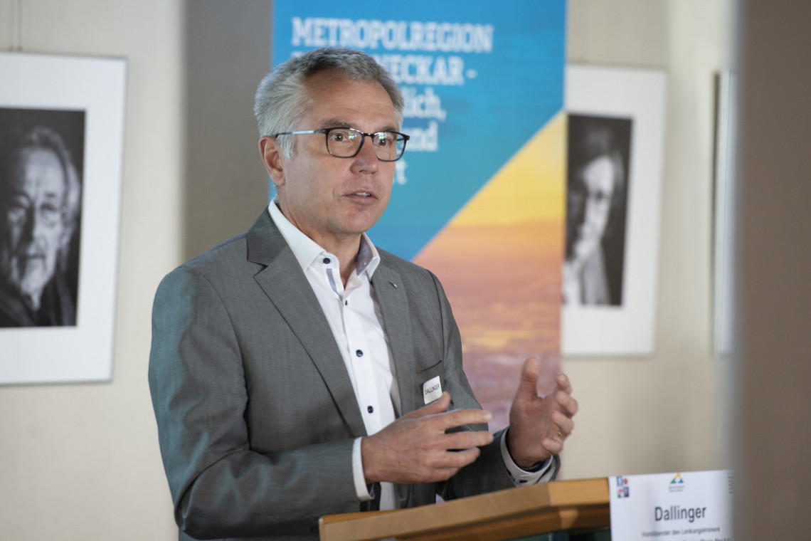 Stefan Dallinger, VRRN-Vorsitzender und Vorsitzender des Lenkungskreises des Modellvorhabens "kooperatives E-Government" | © MRN GmbH/Schwerdt