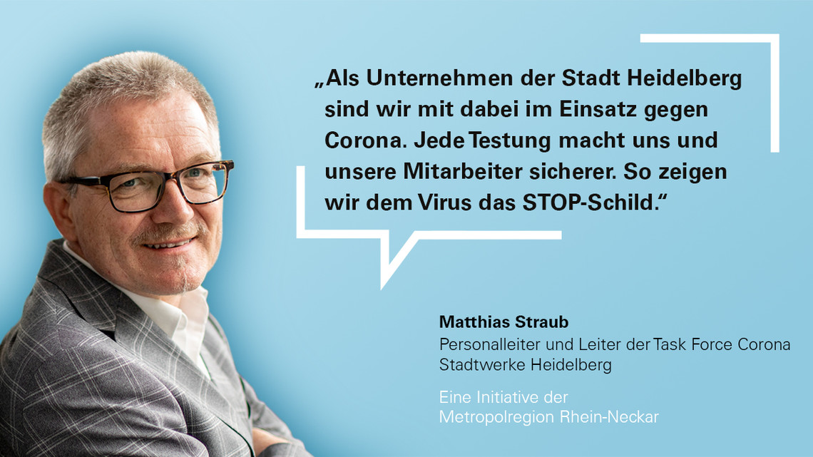 Straub für Corona-Tests