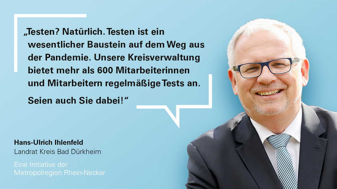 Landrat Ihlenfeld für Corona-Tests | © MRN GmbH