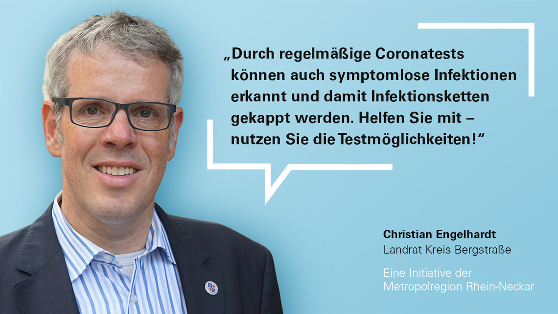 Landrat Engelhardt für Corona-Tests | © MRN GmbH