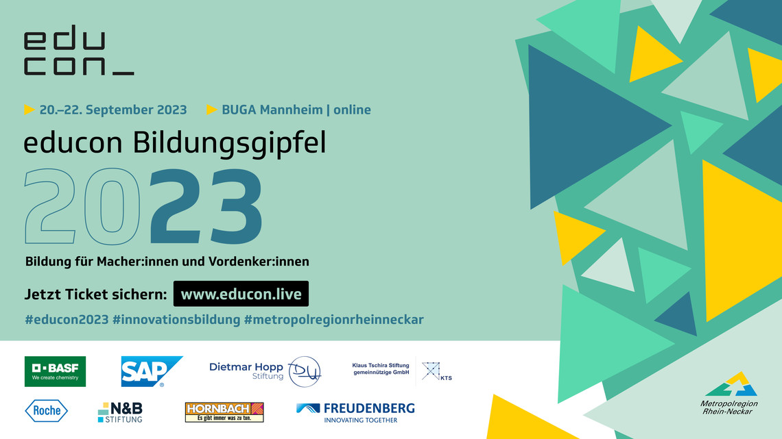 Der educon Bildungsgipfel findet vom 20. bis 22.9. statt | © MRN GmbH