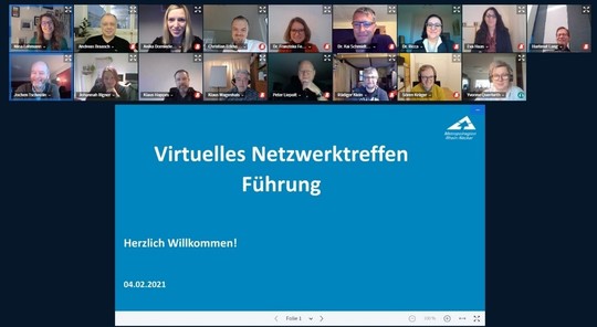Teilnehmer:innen beim 2. virtuellen Netzwerktreffen am 4.2.21 | © MRN GmbH