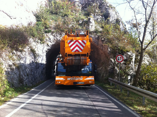 Autokran im Einsatz | © Weiland Kran und Transport GmbH