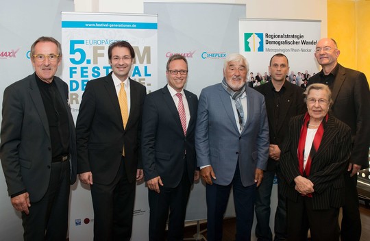 Eröffnung des 5. Filmfestival der Generationen im Jahr 2014 mit Mario Adorf | © VRRN / Tobias Schwerdt Eröffnung des 5. Filmfestival der Generationen im Jahr 2014 mit Mario Adorf | © VRRN / Tobias Schwerdt