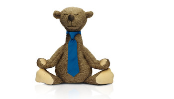 Teddybär mit Schal der Yoga macht | © Metropolregion Rhein-Neckar GmbH
