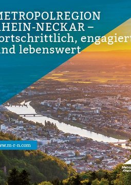 Cover zur Broschüre METROPOLREGION RHEIN-NECKAR – fortschrittlich, engagiert und lebenswert | © MRN GmbH